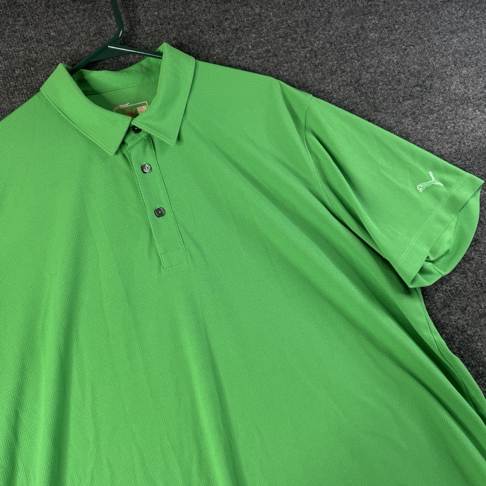 Puma Golf Mens Lime Green Polo Shirt Size XL‎ Sport Lifestyle